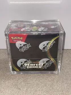 Pokemon TCG Perfect Order Booster Box - SEALED WITH ACRYLIC CASE - Image 1