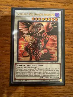 ( SCARLIGHT RED DRAGON ARCHFIEND ) - Ultra Rare - DUDE-EN013 - 1st NM - Yu-Gi-Oh - Image 1