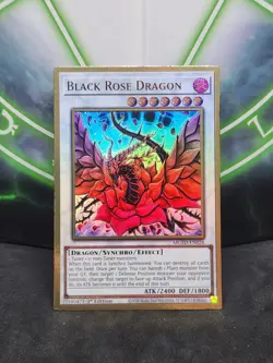 Yugioh Black Rose Dragon MGED-EN026 Premium Gold Rare 1st Edition NM - Image 1