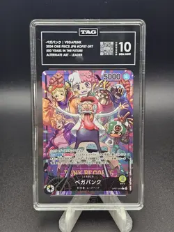 2024 One Piece Japanese OP07 Vega Punk Leader Alternate Art TAG 10 - Image 1