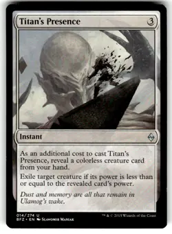 Titan's Presence Battle for Zendikar Regular MTG - Image 1