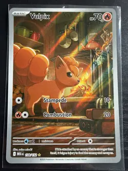 Pokemon TCG Vulpix 138/132 2025 Mega Evolution Illustration Rare Card NM - Image 1