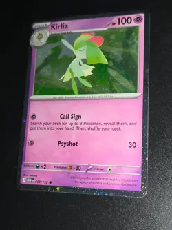 Pokemon - Kirlia - Cosmos Holo - 059/132 - Mega Evolution - Promo Card LP - Image 1