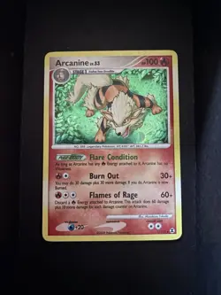 Pokemon TCG Arcanine 1/111 Holo Card Rising Rivals - Image 1