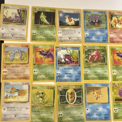 Pokemon TCG Base Set 52 Cards Wizards of the Coast 1999 Rattata Metapod Pidgey - Image 1