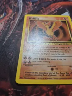 Moltres 27/62 Non Holo Rare Unlimited Fossil Pokemon Card LP/MP - Image 4