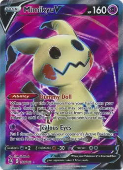 Pokemon Mimikyu V Full Art Ultra Rare TCG Card Battle Styles 148/163 Near Mint - Image 1