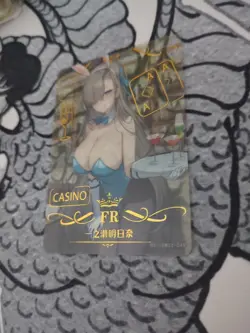 Blue Archive Asuna (Bunny) Gold Foil Doujin Clear Goddess Story Trading Card FR - Image 1