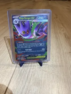 Mega Gengar ex 056/094 Me02: Phantasmal Flames Holo English NM Pokemon card - Image 1