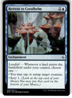 Retreat to Coralhelm Battle for Zendikar Regular MTG - Image 1