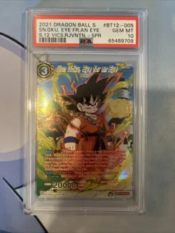 2021 DRAGON BALL SUPER CARD GAME Son Goku Psa 10 - Image 1