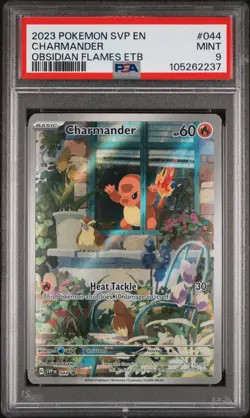 Pokemon Charmander SVP044 Obsidian Flames ETB Promo Card PSA 9 - Image 1