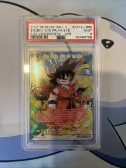 2021 Dragon Ball Card Son Goku Eye For An Eye Psa 9 - Image 1