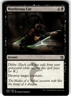 Murderous Cut Khans of Tarkir Regular MTG - Image 1