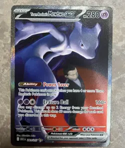 Pokemon Team Rocket's Mewtwo EX 281/217 Ascended Heroes Ultra Rare Holo Full Art - Image 1