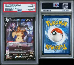 2022 POKEMON BRILLIANT STARS TG16 FULL ART MIMIKYU V BRILLIANT STARS PSA 10 - Image 3