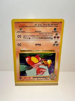 Charmeleon 24/102 Uncommon Base Set Shadowless Pokemon Lightly Played - Image 2