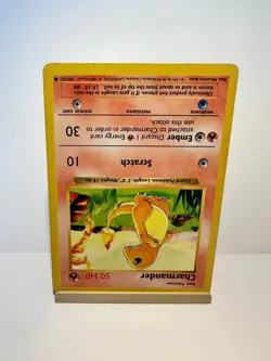 Charmander 46/102 Common Base Set Shadowless Pokemon Moderately Played - Image 2