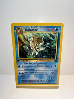 Omastar 40/62 Uncommon Fossil Pokemon Lightly Played - Image 1