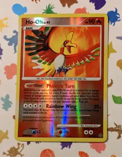 Pokemon Ho-Oh 10/132 Reverse Holo Rare Secret Wonders English 2007 - Image 1