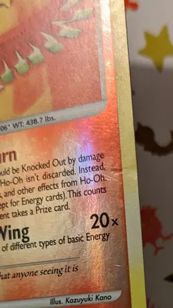 Pokemon Ho-Oh 10/132 Reverse Holo Rare Secret Wonders English 2007 - Image 3