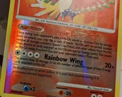 Pokemon Ho-Oh 10/132 Reverse Holo Rare Secret Wonders English 2007 - Image 4