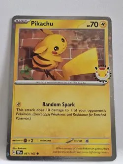 Pikachu 051/162 (Pokemon Day 2026) Cosmo Holo - Image 1
