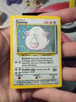 Pokemon Chansey Near Mint-NM+ 3/102 Base Set Holo 1999 WOTC - Image 3