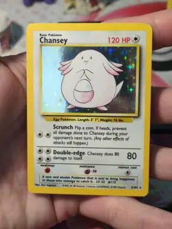 Pokemon Chansey Near Mint-NM+ 3/102 Base Set Holo 1999 WOTC - Image 4