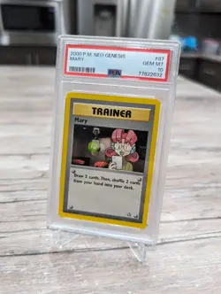 Pokemon TCG Mary Neo Genesis 87 2000 Regular Unlimited Rare PSA 10 Gem Mint - Image 2
