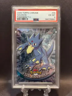 2000 Topps Chrome Pokemon T.V. Golduck #55 PSA 6 EX-MT - Image 1