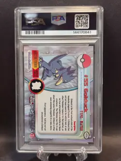 2000 Topps Chrome Pokemon T.V. Golduck #55 PSA 6 EX-MT - Image 2