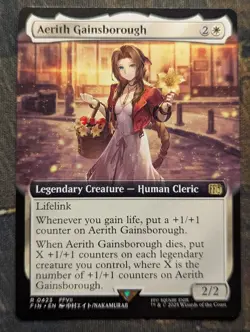 AERITH GAINSBOROUGH Extended Art - Final Fantasy MTG Magic: the Gathering - Image 1