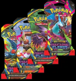 4x Phantasmal Flames Sleeved Booster Packs - Full Art Set - Sealed Pokemon TCG - Image 1