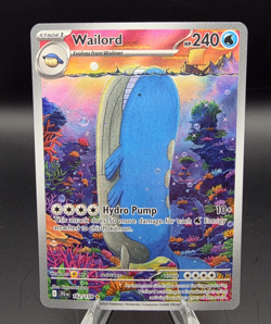 Pokemon 2025 Wailord 162/159 Illustration Rare Journey Together NM - Image 1
