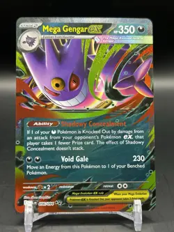 2025 Pokemon Phantasmal Flames Mega Gengar ex Double Rare #056/094 - Image 1