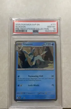 Pokemon Glaceon 171 Sv: Scarlet & Violet Promo Cosmos Holo PSA 10 - Image 1