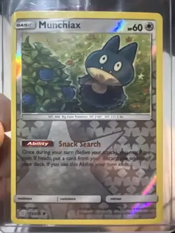 Pokemon TCG: Munchlax 173/236 Sun & Moon Unified Minds Reverse Holo Rare NM - Image 1