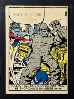 1966 Marvel Super Heroes Donruss #66 Mighty Thor - Rookie Set - Image 1