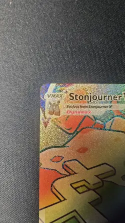 Pokemon TCG Stonjourner VMAX Secret Rainbow Rare Sword & Shield 205/202 - Image 2