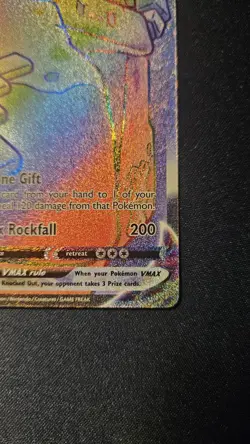 Pokemon TCG Stonjourner VMAX Secret Rainbow Rare Sword & Shield 205/202 - Image 5