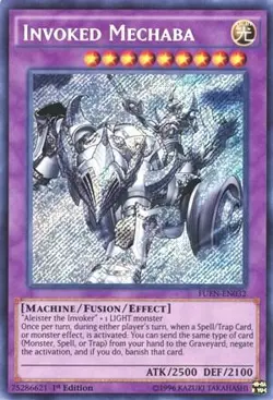 Invoked Mechaba Unlimited Secret Rare Fusion Enforcers FUEN-EN032 NM - Image 1