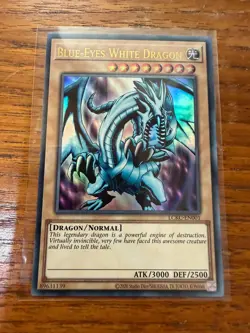 Blue-Eyes White Dragon (Version 1) LCKC-EN001 Yu-Gi-Oh Legendary Collection... - Image 1