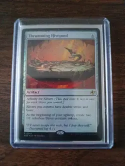 MTG magic cards 1x Thrumming Hivepool - Foil prerelease sealed Edge of Eternitie - Image 1