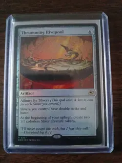 MTG magic cards 1x Thrumming Hivepool - Foil prerelease sealed Edge of Eternitie - Image 2