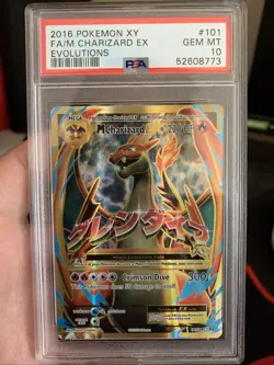 Pokemon XY Evolutions Full Art M Charizard EX 101/108 PSA 10 Gem Mint - Image 1