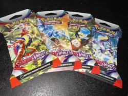 SEALED Pokemon TCG Scarlet and Violet Base - Sleeved Booster Packs Full Art Set! - Image 1