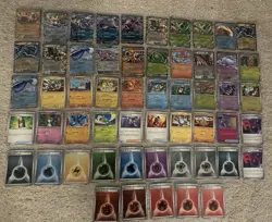 HUGE TCG LOT! 55 Cards! Ex Pokemon! Eevee Promos! Pokeballs! Holo Energies! - Image 1