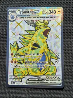 Tyranitar ex 211/197 Ultra Rare Tera Full Art Pokemon NEAR MINT NM - Image 1