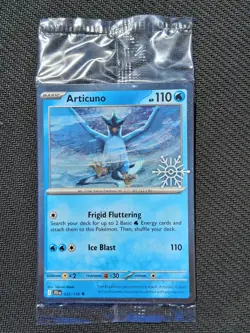 Articuno 032/159 Holiday Calendar 2025 SEALED Festive STAMP Promo Pokemon - Image 1